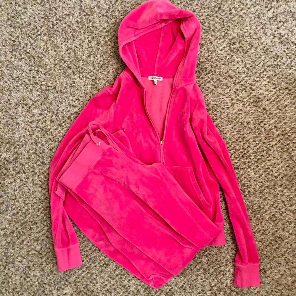 Juicy Couture Hot Pink Sweat Suit/Tracksuit